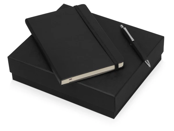Набор подарочный Moleskine Hemingway: блокнот А5, ручка шариковая, черный - фото № 1 Набор подарочный Moleskine Hemingway: блокнот А5, ручка шариковая, черный - фото № 1