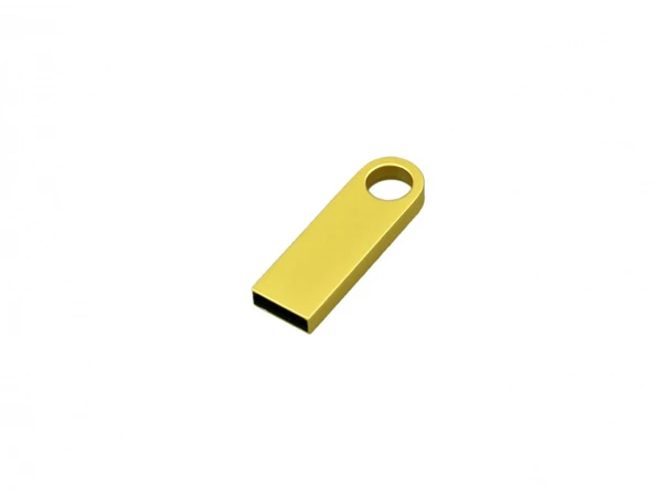 Флешка USB 2.0 на 32 Гб с мини чипом, компактный дизайн с большим круглым отверстием, желтая - фото № 1 Флешка USB 2.0 на 32 Гб с мини чипом, компактный дизайн с большим круглым отверстием, желтая - фото № 1