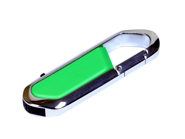 USB-флешка на 32 Гб в виде карабина, зеленый - фото № 1 USB-флешка на 32 Гб в виде карабина, зеленый - фото № 1