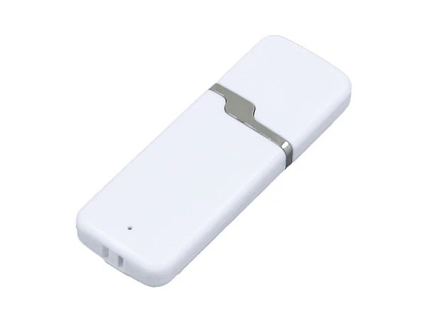 USB-флешка на 64 Гб с оригинальным колпачком, белый - фото № 1 USB-флешка на 64 Гб с оригинальным колпачком, белый - фото № 1