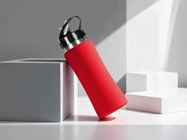 Бутылка для воды Bottle C1, 600 мл, soft touch, красная - фото № 1 Бутылка для воды Bottle C1, 600 мл, soft touch, красная - фото № 1