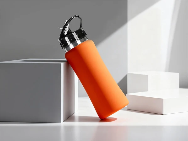 Бутылка для воды Bottle C1, soft touch, 600 мл, оранжевая - фото № 1 Бутылка для воды Bottle C1, soft touch, 600 мл, оранжевая - фото № 1