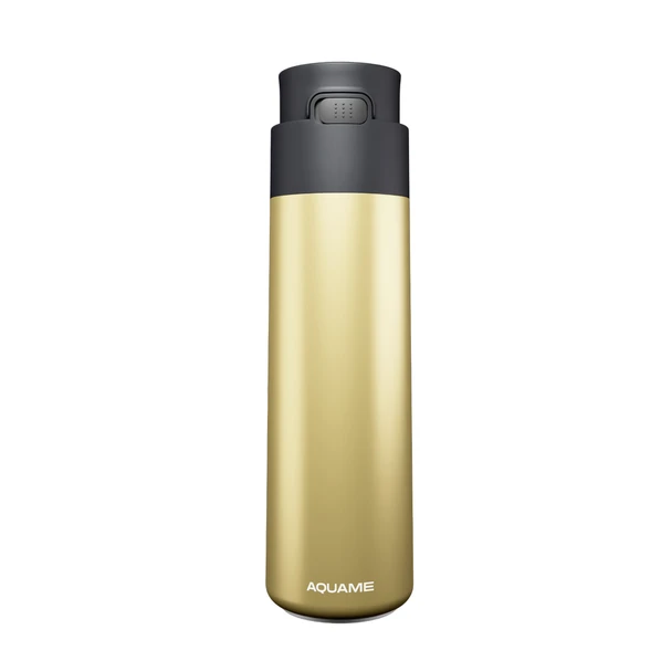 Бутылка-термос умная Aquame 2.0, золотистая - фото № 1 Бутылка-термос умная Aquame 2.0, золотистая - фото № 1