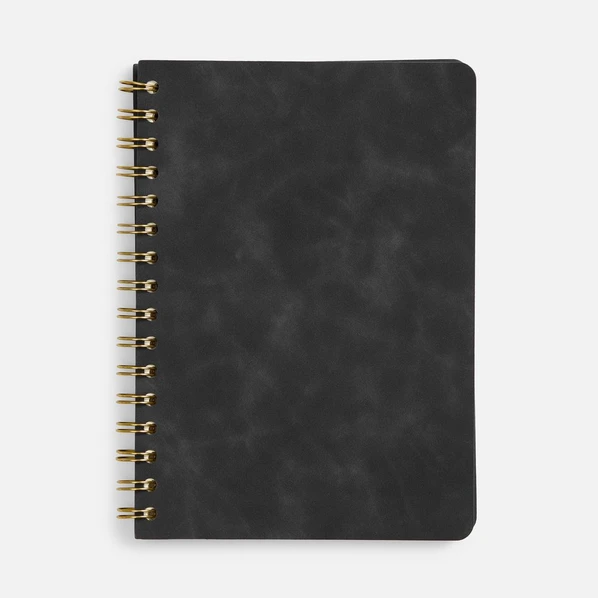 Ежедневник недатированный Inspire Spiral, черный - фото № 1 Ежедневник недатированный Inspire Spiral, черный - фото № 1