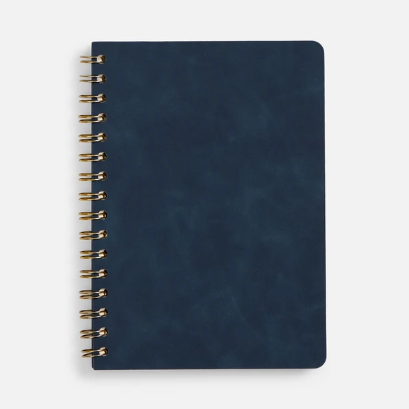 Ежедневник недатированный Inspire Spiral, синий - фото № 1 Ежедневник недатированный Inspire Spiral, синий - фото № 1