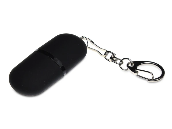 Флешка пластиковая на 128 Гб Goutte Soft Touch USB 2.0 каплевидной формы, черная - фото № 1 Флешка пластиковая на 128 Гб Goutte Soft Touch USB 2.0 каплевидной формы, черная - фото № 1