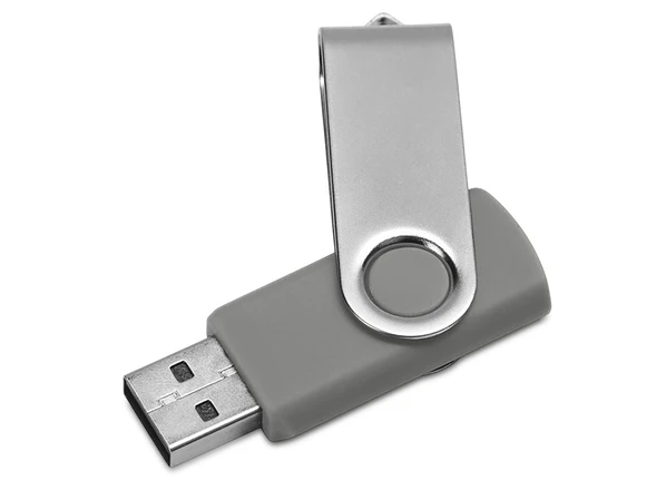 Флешка пластиковая с металлическим клипом на 16 Гб «Флэш С1», USB 2.0, серая / серебристая - фото № 1 Флешка пластиковая с металлическим клипом на 16 Гб «Флэш С1», USB 2.0, серая / серебристая - фото № 1