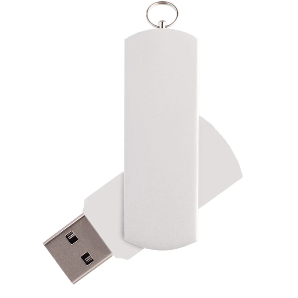 Флешка пластиковая на 16 Гб Elegance USB 2.0, белая - фото № 1 Флешка пластиковая на 16 Гб Elegance USB 2.0, белая - фото № 1