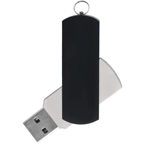 Флешка пластиковая на 32 Гб Elegance Color USB 2.0, серебристая / черная - фото № 1 Флешка пластиковая на 32 Гб Elegance Color USB 2.0, серебристая / черная - фото № 1