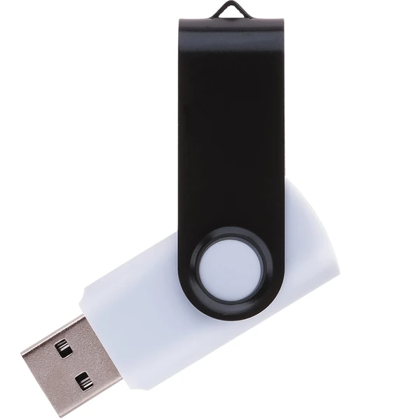 Флешка пластиковая на 32 Гб Twist White Color USB 2.0, белая / черная - фото № 1 Флешка пластиковая на 32 Гб Twist White Color USB 2.0, белая / черная - фото № 1