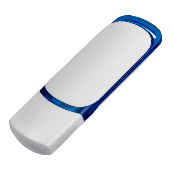 Флешка пластиковая на 64 Гб Ozon USB 2.0, белая / синяя - фото № 1 Флешка пластиковая на 64 Гб Ozon USB 2.0, белая / синяя - фото № 1