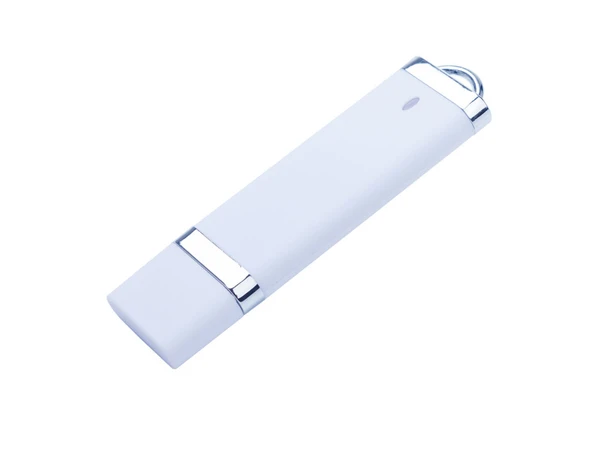 Флешка USB 2.0 на 2 Гб soft-touch Орландо, белая - фото № 1 Флешка USB 2.0 на 2 Гб soft-touch Орландо, белая - фото № 1
