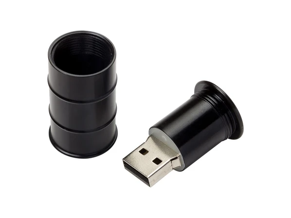Флешка USB 2.0 на 32 Гб Бочка, чёрная - фото № 1 Флешка USB 2.0 на 32 Гб Бочка, чёрная - фото № 1