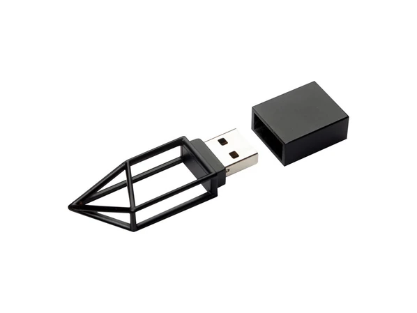 Флешка USB 2.0 на 32 Гб Геометрия, чёрная - фото № 1 Флешка USB 2.0 на 32 Гб Геометрия, чёрная - фото № 1