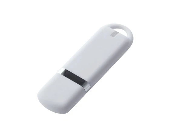 Флешка USB 2.0 на 32 Гб с soft-touch покрытием, белая - фото № 1 Флешка USB 2.0 на 32 Гб с soft-touch покрытием, белая - фото № 1