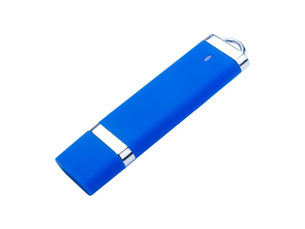 Флешка USB 2.0 на 32 Гб soft-touch Орландо, синяя - фото № 1 Флешка USB 2.0 на 32 Гб soft-touch Орландо, синяя - фото № 1