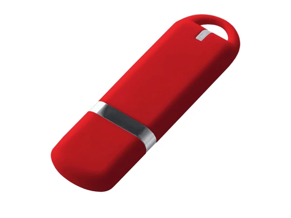 Флешка USB 2.0 на 64 Гб с soft-touch покрытием, красная - фото № 1 Флешка USB 2.0 на 64 Гб с soft-touch покрытием, красная - фото № 1