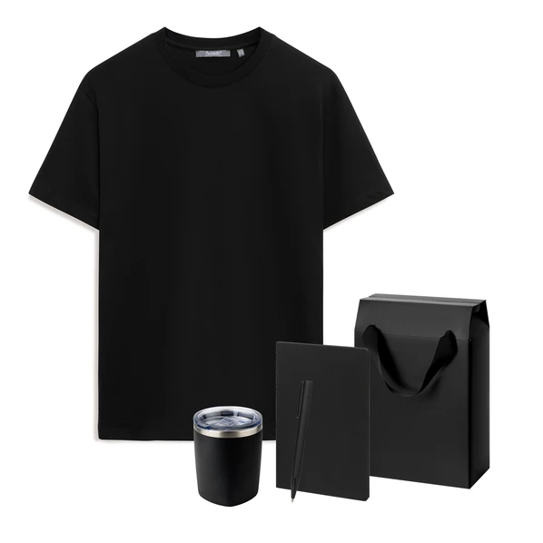 Набор с одеждой Kris: футболка, термокружка, блокнот, ручка, L, синий - фото № 1 Набор с одеждой Kris: футболка, термокружка, блокнот, ручка, L, синий - фото № 1