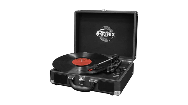 Проигрыватель виниловый Ritmix LP-120B, черный - фото № 1 Проигрыватель виниловый Ritmix LP-120B, черный - фото № 1