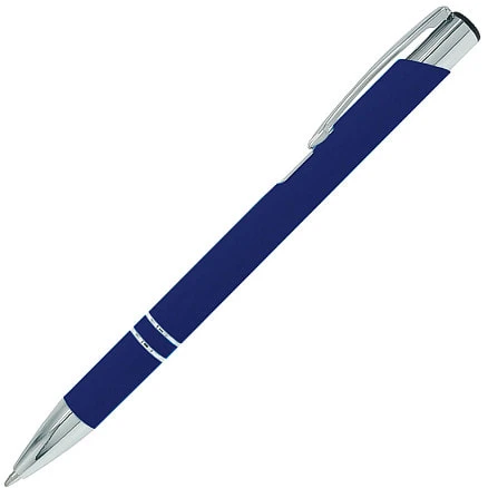 Ручка шариковая металлическая Clicra Legend Soft Touch, темно-синяя - фото № 1 Ручка шариковая металлическая Clicra Legend Soft Touch, темно-синяя - фото № 1