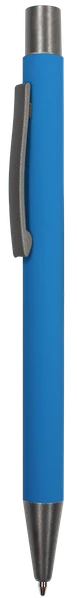 Ручка шариковая металлическая Ultra Pen Direct Mirror, soft-touch, голубая - фото № 1 Ручка шариковая металлическая Ultra Pen Direct Mirror, soft-touch, голубая - фото № 1
