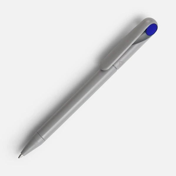Ручка шариковая пластиковая Prodir DS1 TMM Dot, серая / синяя - фото № 1 Ручка шариковая пластиковая Prodir DS1 TMM Dot, серая / синяя - фото № 1
