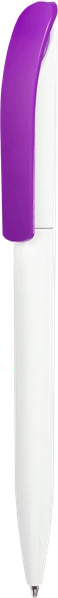 Ручка шариковая пластиковая Vivaldi, белая / сиреневая - фото № 1 Ручка шариковая пластиковая Vivaldi, белая / сиреневая - фото № 1