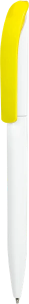 Ручка шариковая пластиковая Vivaldi, белая / желтая - фото № 1 Ручка шариковая пластиковая Vivaldi, белая / желтая - фото № 1