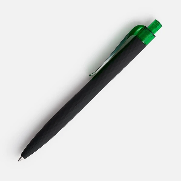 Ручка шариковая Prodir QS01 PRT-P Soft Touch, черная / зеленая - фото № 1 Ручка шариковая Prodir QS01 PRT-P Soft Touch, черная / зеленая - фото № 1