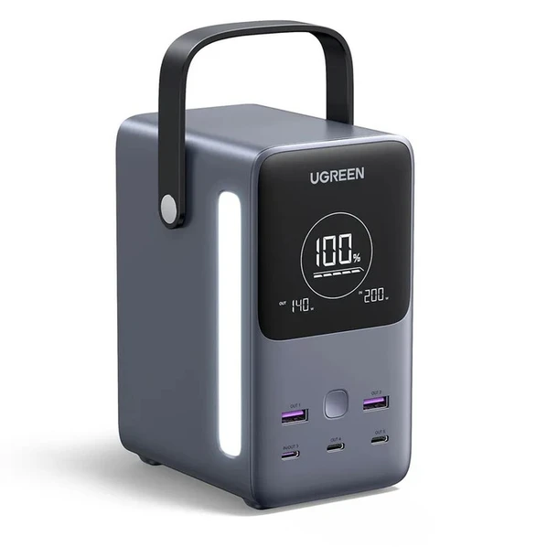 Внешний аккумулятор Ugreen PB770 300W Fast Charging Power Bank, 48000 mAh, графитовый / черный - фото № 1 Внешний аккумулятор Ugreen PB770 300W Fast Charging Power Bank, 48000 mAh, графитовый / черный - фото № 1