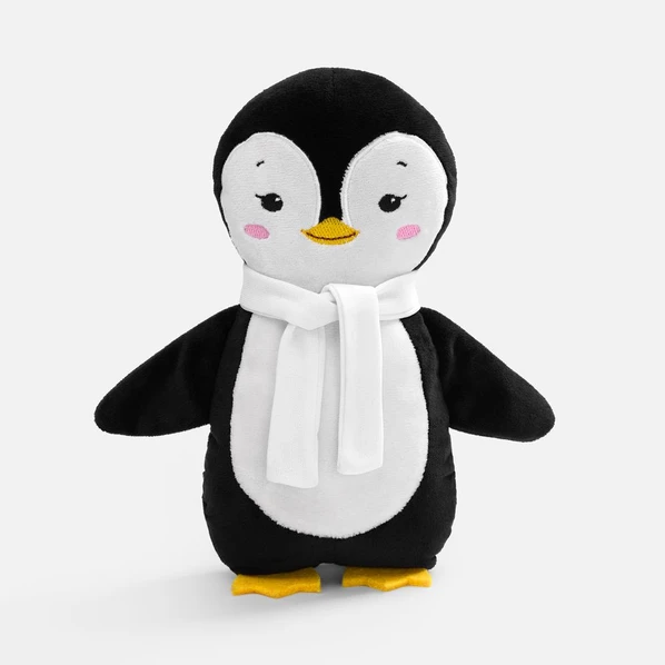 Игрушка мягкая Beastie Toys, пингвиненок с белым шарфом, белый / черный - фото № 1 Игрушка мягкая Beastie Toys, пингвиненок с белым шарфом, белый / черный - фото № 1