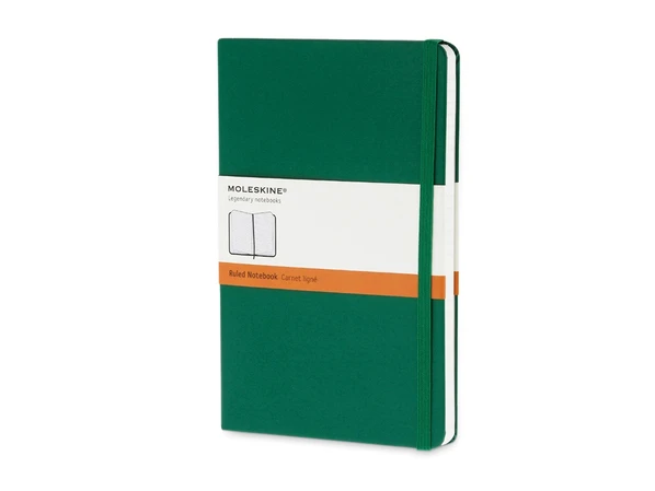 Записная книжка в линейку на резинке Moleskine Classic А5, зеленая - фото № 1 Записная книжка в линейку на резинке Moleskine Classic А5, зеленая - фото № 1