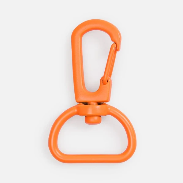 Застежка-карабин Snap Hook, M, оранжевый неон - фото № 1 Застежка-карабин Snap Hook, M, оранжевый неон - фото № 1