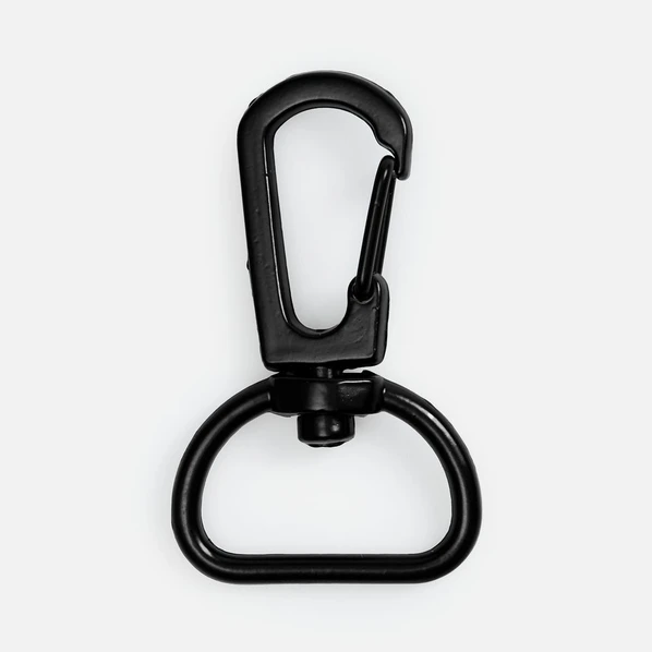 Застежка-карабин Snap Hook, M, черная - фото № 1 Застежка-карабин Snap Hook, M, черная - фото № 1