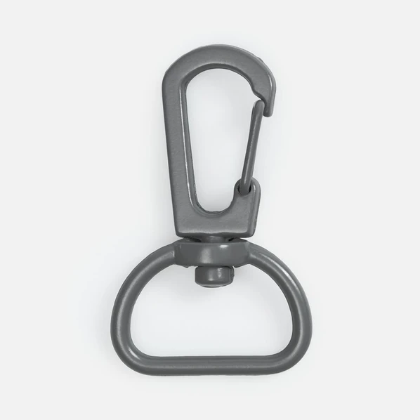 Застежка-карабин Snap Hook, M, серая - фото № 1 Застежка-карабин Snap Hook, M, серая - фото № 1