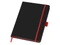 Блокнот в линейку на резинке Lettertone Color Edge А5, 80 листов, черный/ красный фото