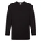 Футболка мужская Fruit of the Loom Super Premium Long Sleeve 205, черная фото