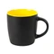Кружка Mycup Intro, 350 мл., черная/ желтая фото
