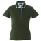 Поло женское JRC Rodi Lady 180, темно-зеленое / голубое фото