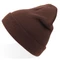Шапка вязаная двойная Atlantis Wind с отворотом, коричневая фото