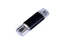 Флешка USB 2.0/micro USB на 32 Гб, черный металлик фото