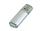 USB-флешка на 16 Гб с прозрачным колпачком, серый фото