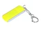 USB-флешка промо на 32 Гб с прямоугольной формы с выдвижным механизмом, желтый фото
