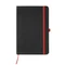 Блокнот Piana A5, черный / красный фото