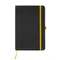 Блокнот Piana A5, черный / желтый фото