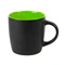 Кружка Mycup Intro, 350 мл., черная/ светло-зеленая фото