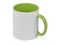 Кружка Sublime Color для сублимации, белый/ зеленый фото