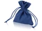 Мешочек подарочный маленький, синий фото
