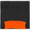 Шарф Teplo Snappy, темно-серый / оранжевый  фото