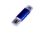 Флешка USB 2.0/micro USB на 32 Гб, синий металлик фото